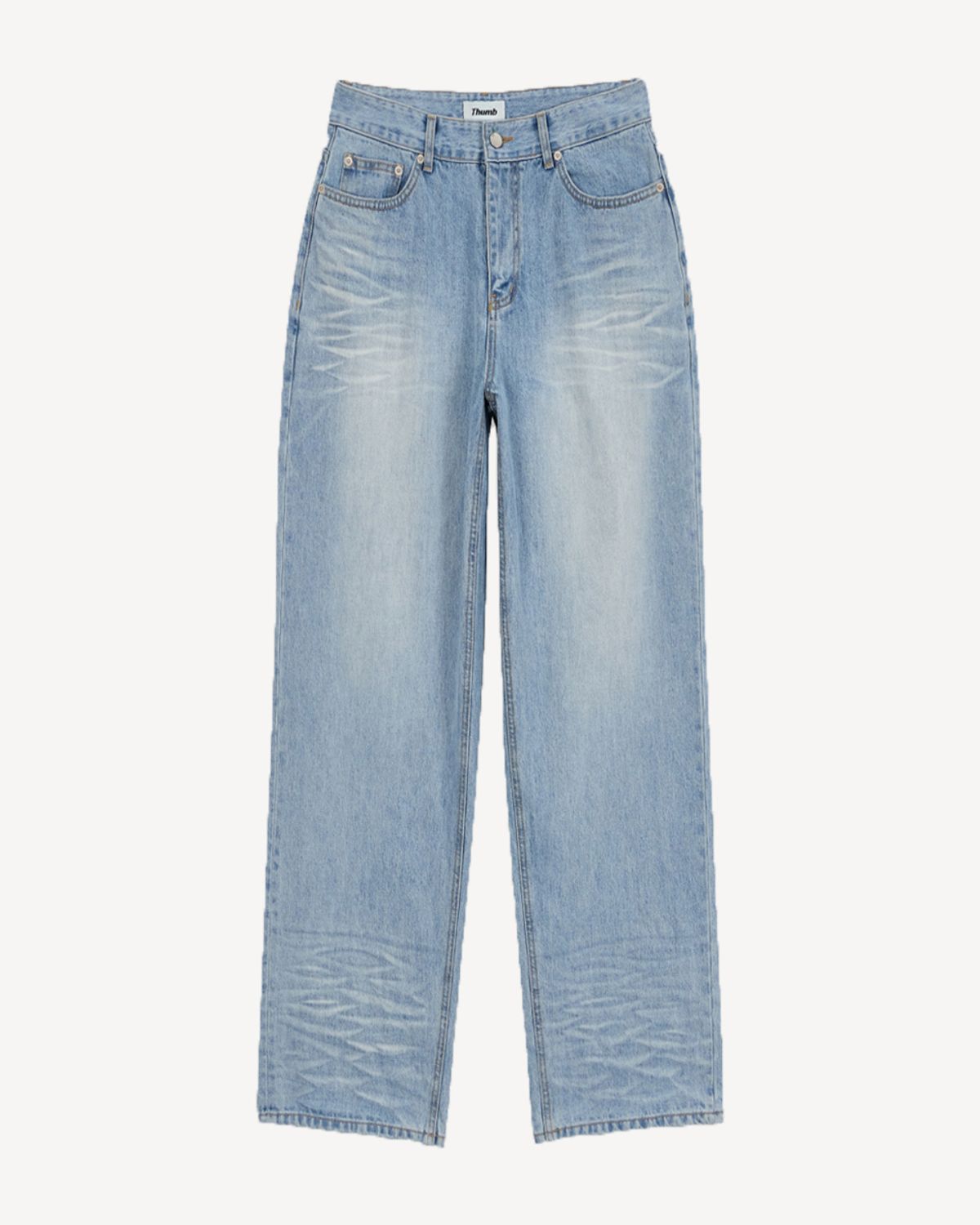 덤(THUMB) INDIGO WASH WIDE DENIM 15