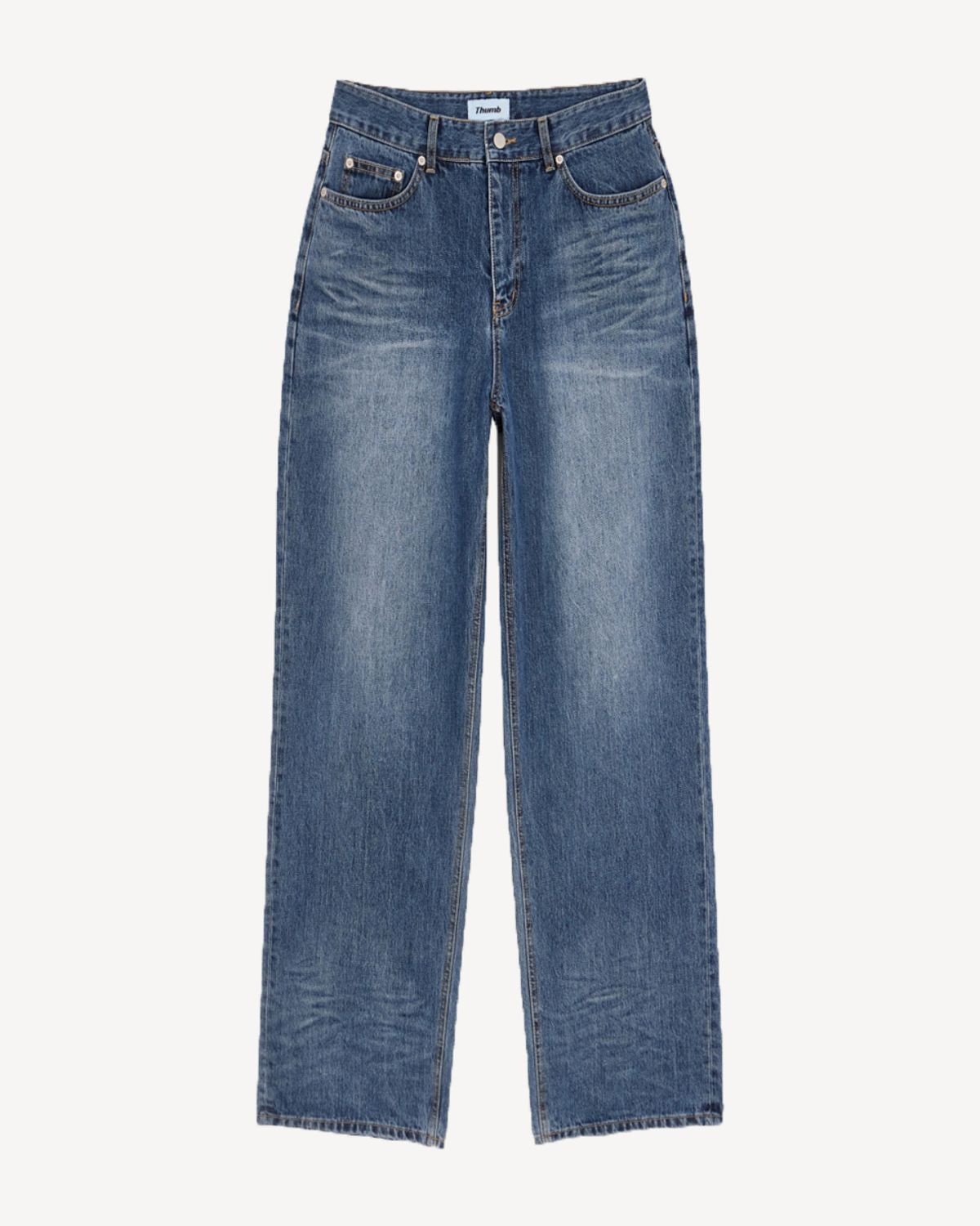 덤(THUMB) INDIGO WASH WIDE DENIM 15