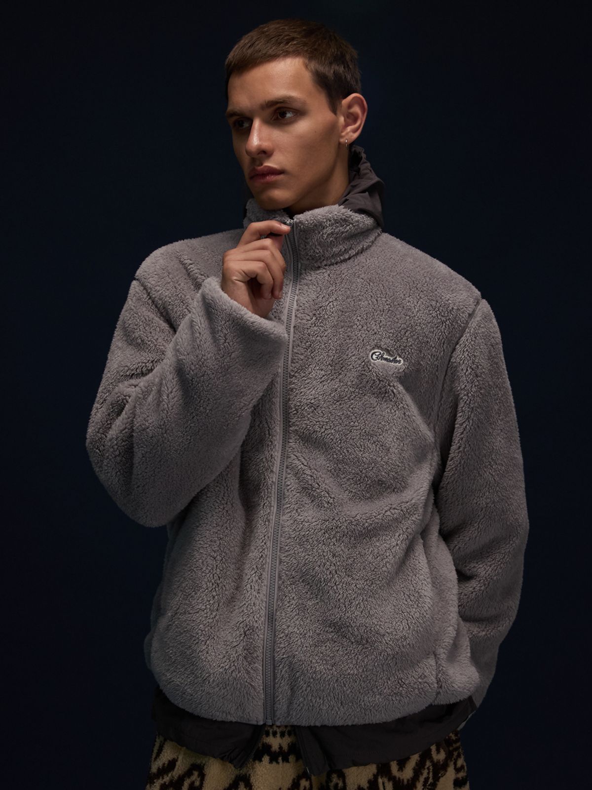코브마스터(COBMASTER) HIKERS MID LAYER FLEECE JACKET [GRAY]