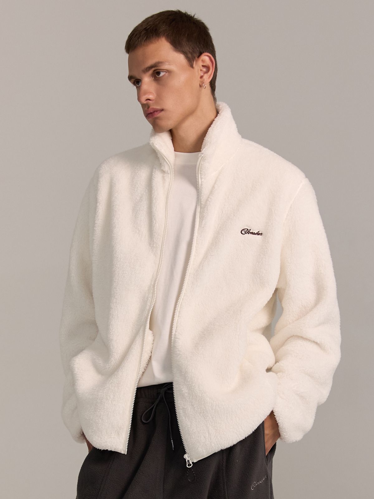 코브마스터(COBMASTER) HIKERS MID LAYER FLEECE JACKET [WHITE]