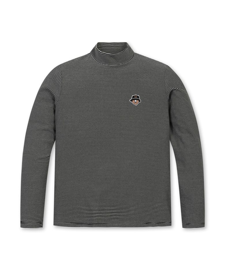 (W) Stripe Turtle Neck T-shirt G5TAW25851BKX