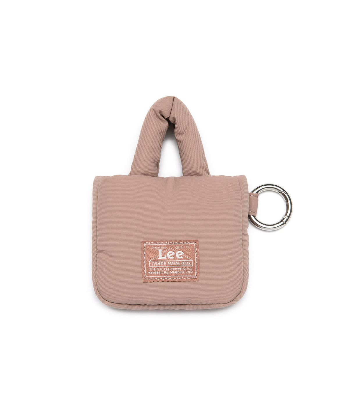 리(LEE) 퀼팅 미니백 키링 핑크
