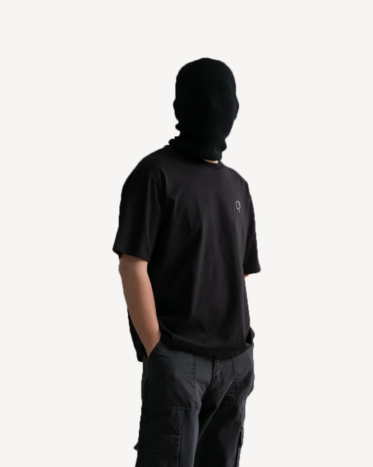 덤(THUMB) ESSENTIAL LOGO SHIRTS (BLACK) / (WHITE)
