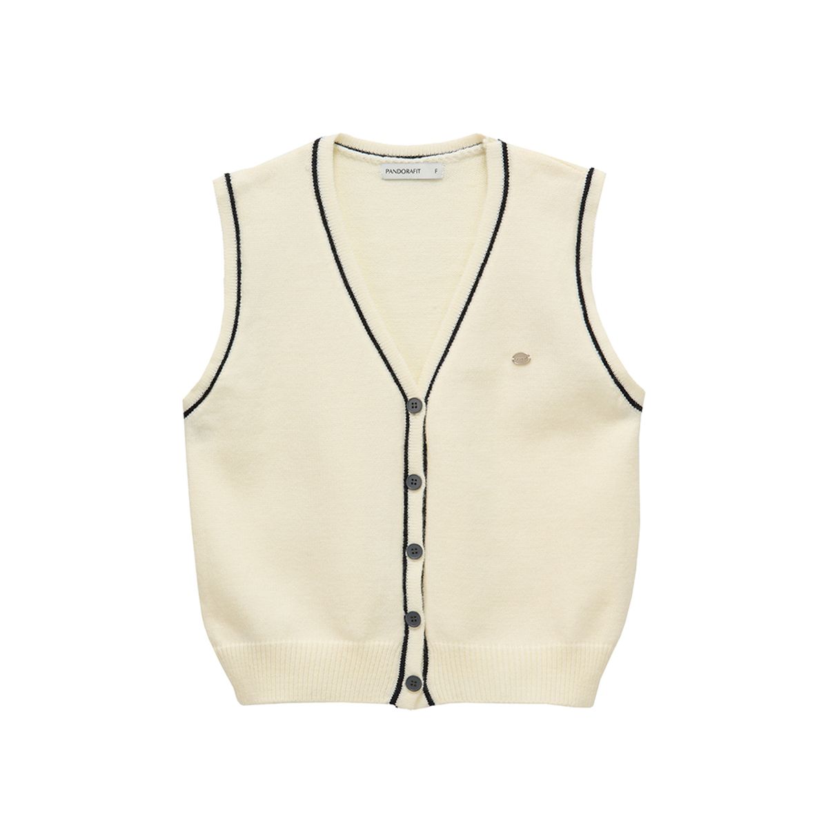 판도라핏(PANDORAFIT) Line Knit Vest (ivory)