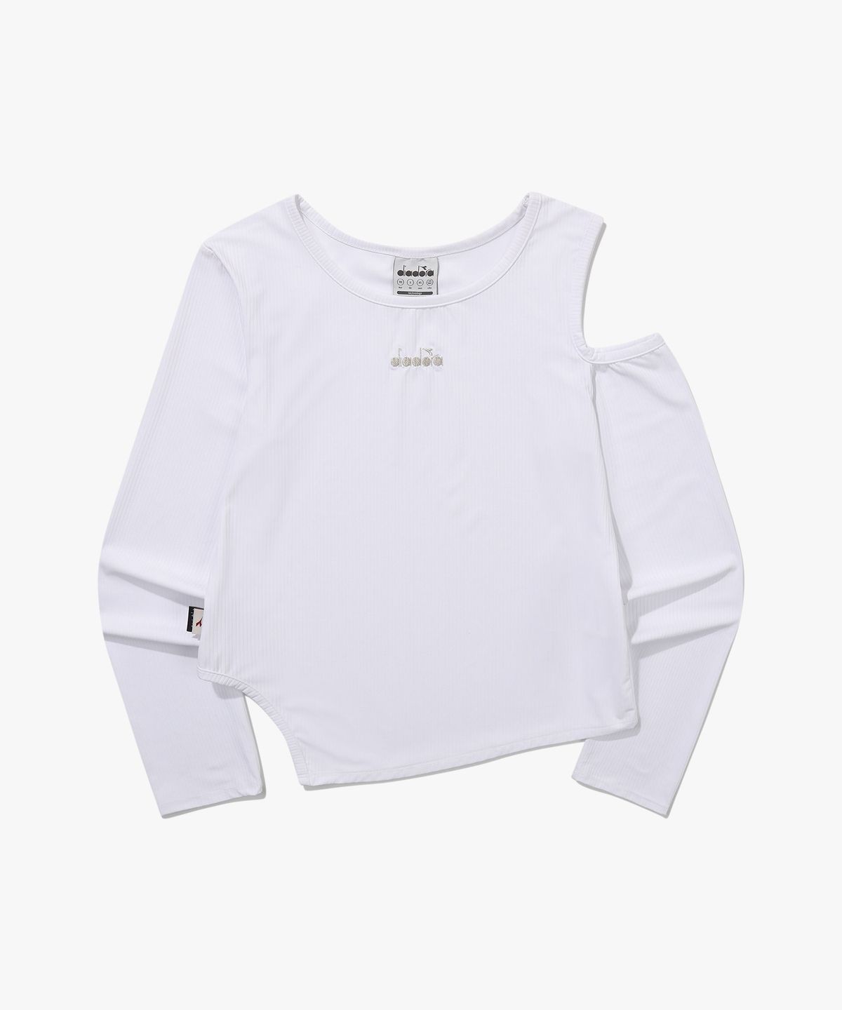 디아도라(diadora) 크로스코트 퍼포먼스 컷아웃 티셔츠 WHITE