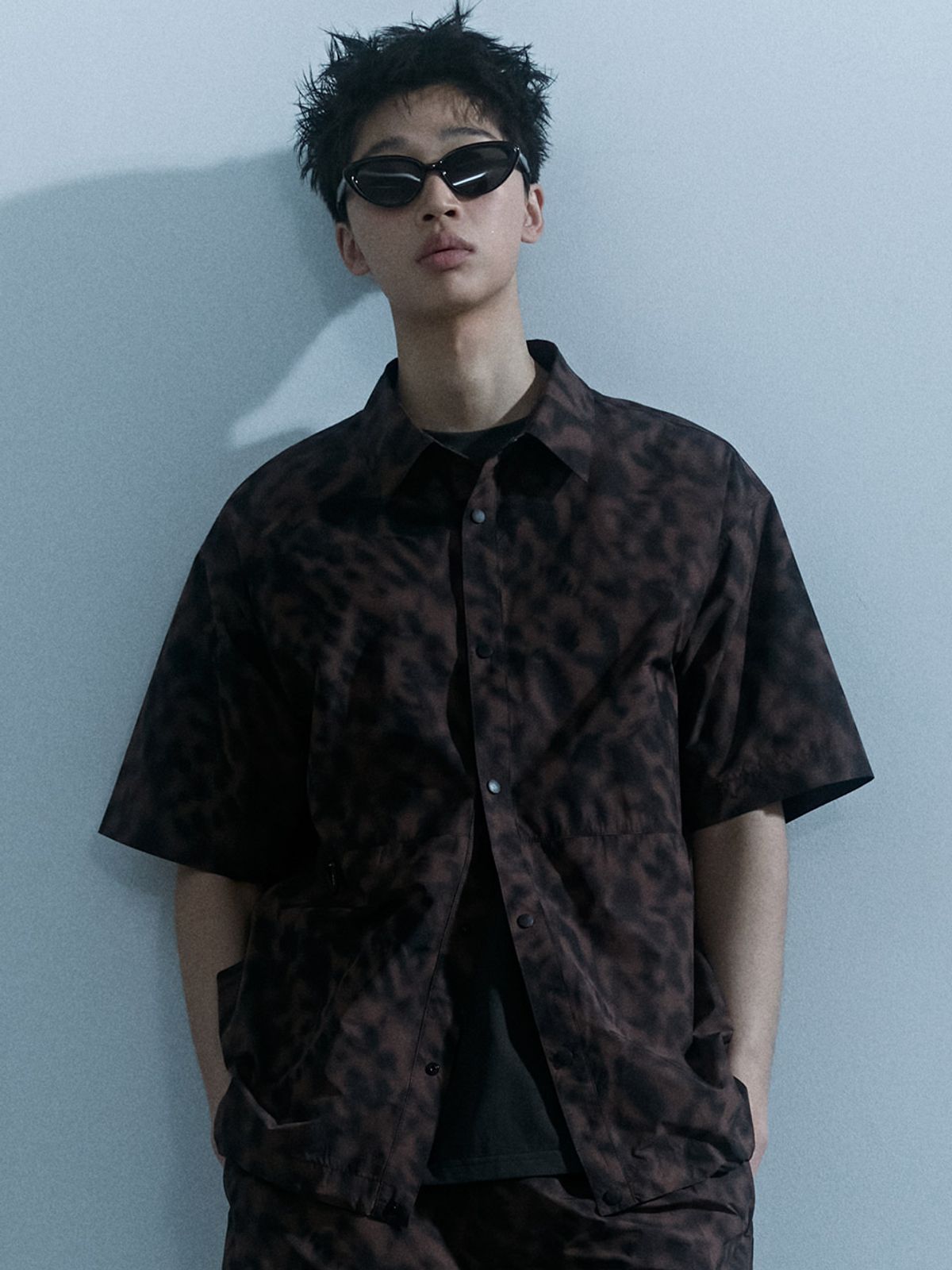 코브마스터(COBMASTER) PATTERN SHIRT [BROWN]