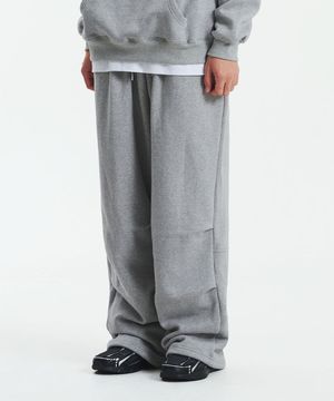 파라슈트 기모 스웻팬츠 멜란지그레이