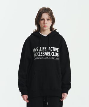 그래픽 기모 후디 블랙