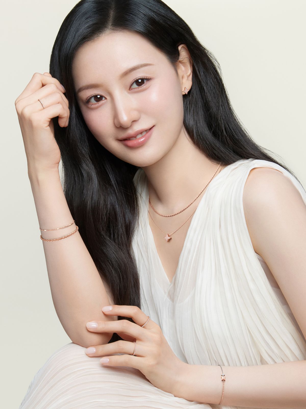 스톤헨지(STONEHENGE) 스타글로우 14K 로즈골드 목걸이 SA25D03U