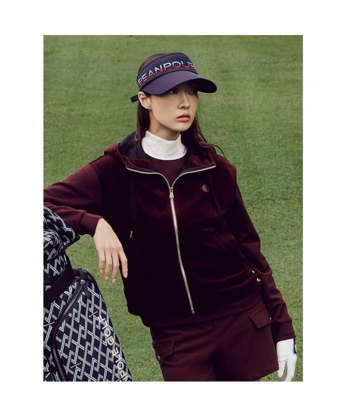 빈폴골프(BEANPOLE GOLF) 여성 코듀로이 베스트 - 와인