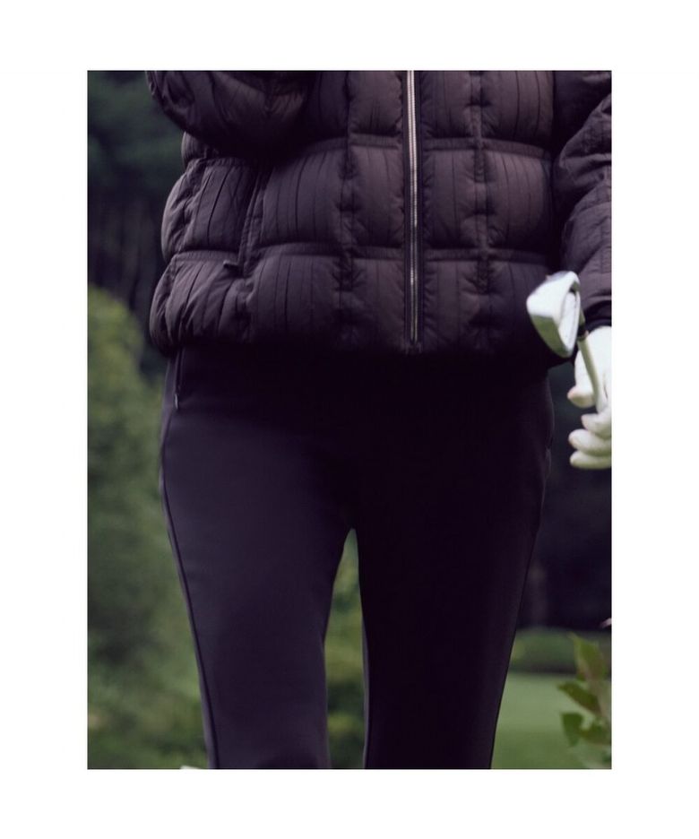 여성 쉘러 부츠컷 팬츠 - 블랙