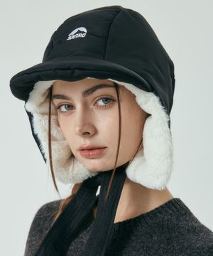 패딩  바라클라바 캡모자 - 블랙