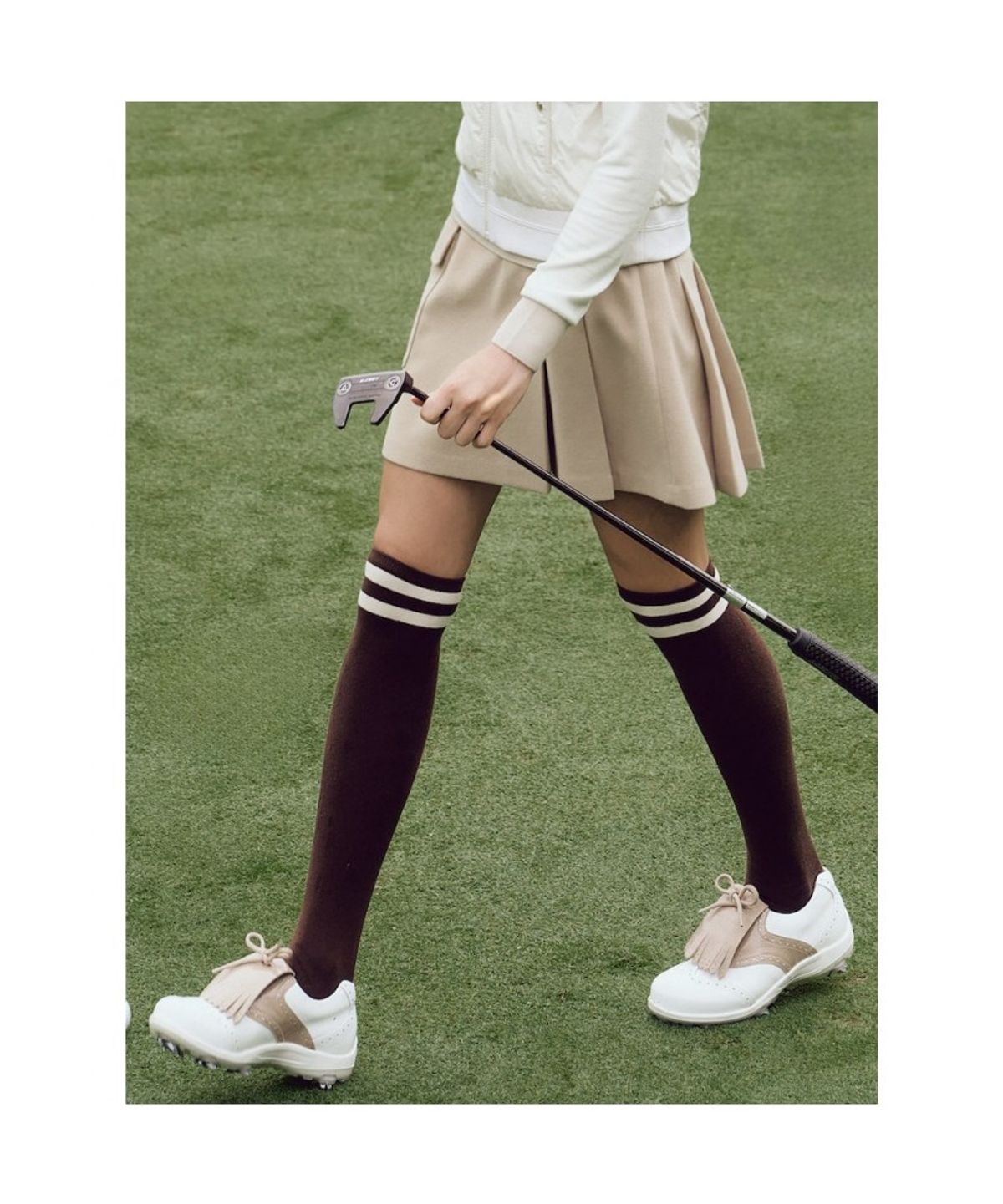 빈폴골프(BEANPOLE GOLF) 여성 혼방 큐롯 - 베이지