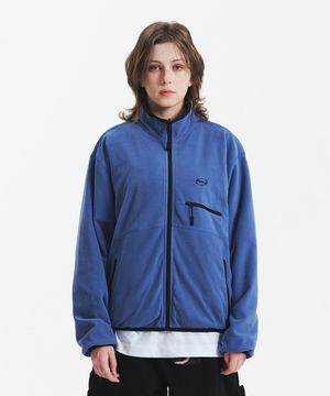 리버시블 플리스 자켓 애쉬블루