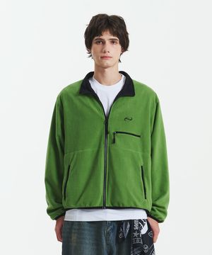 리버시블 플리스 자켓 라이트그린