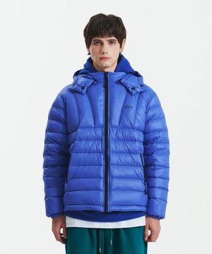 덕다운 경량패딩 블루