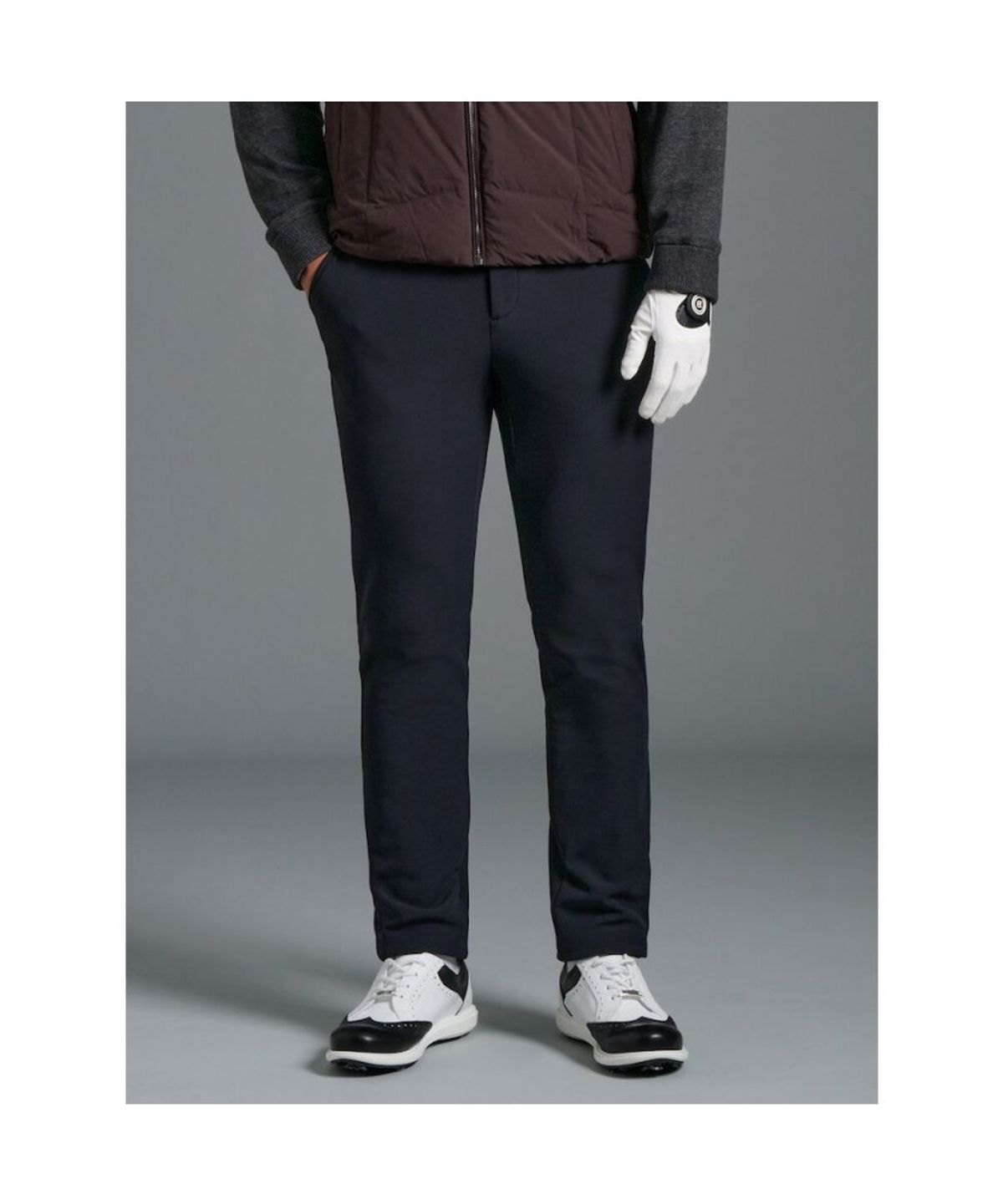 빈폴골프(BEANPOLE GOLF) 남성 쉘러 본딩 슬림 팬츠 - 블랙