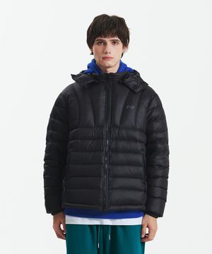 덕다운 경량패딩 블랙
