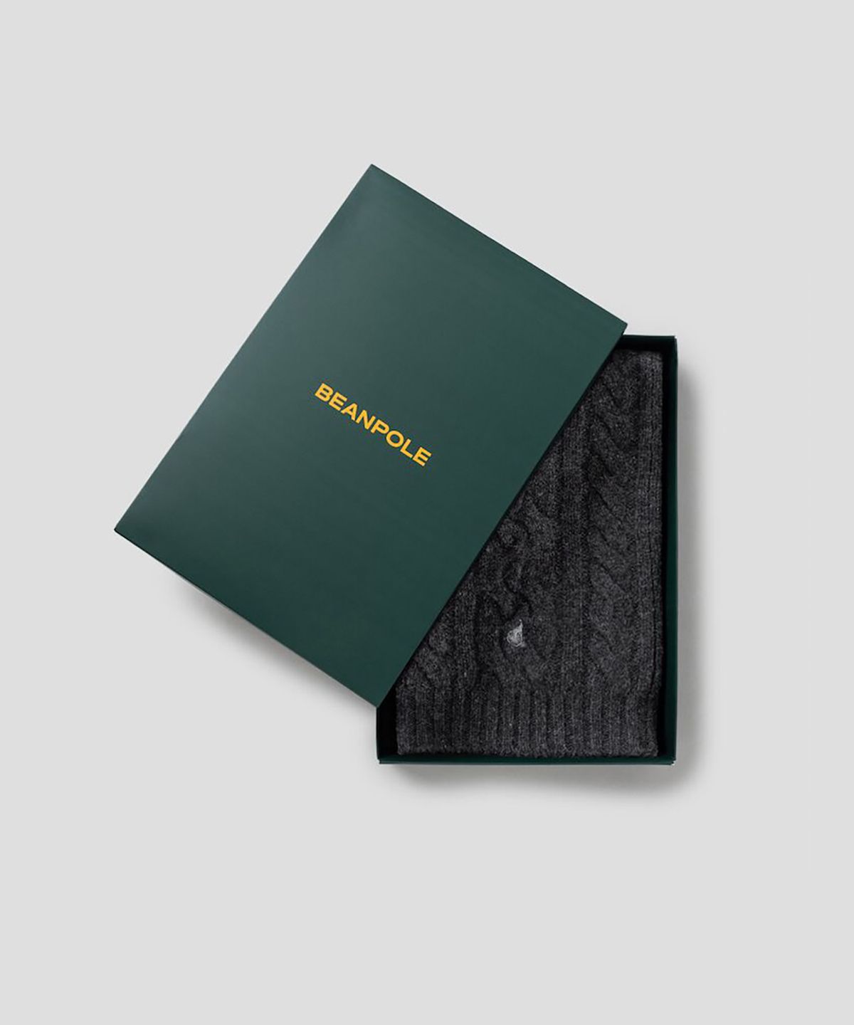 빈폴 액세서리(BEANPOLE ACCESSORY) 울 케이블 숏 머플러 - 애쉬