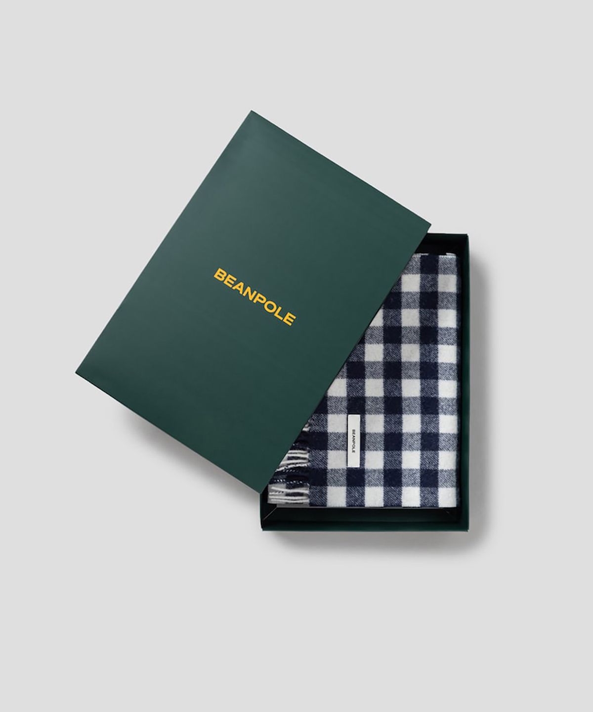 빈폴 액세서리(BEANPOLE ACCESSORY) 울 깅엄체크 머플러 - 네이비