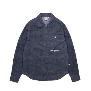 SINGLE POCKET CORDUROY SHIRTS_NAVY