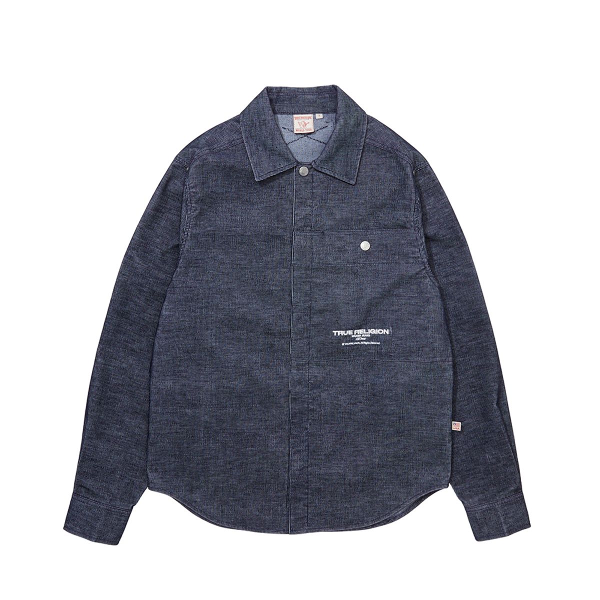 트루릴리젼(TRUERELIGION) SINGLE POCKET CORDUROY SHIRTS_NAVY