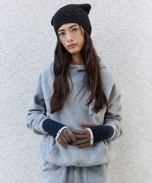 컬러 블록 터치 글러브 [BROWN]