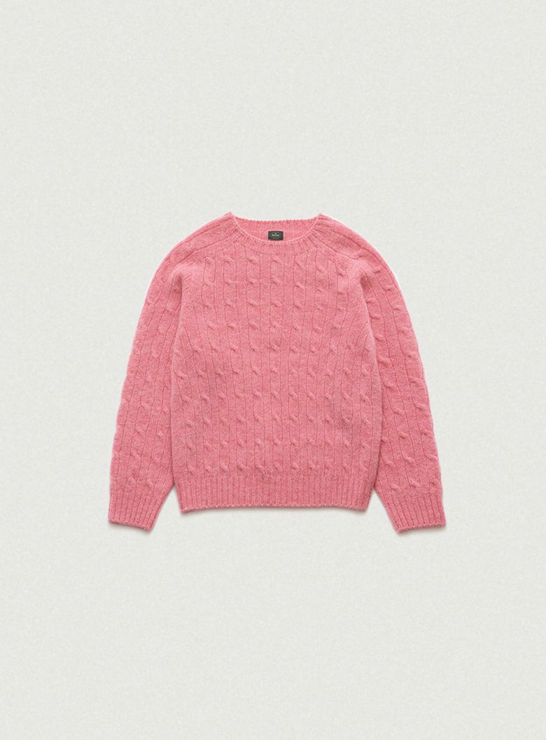 Shaggy Dog Knit Sweater_Pink