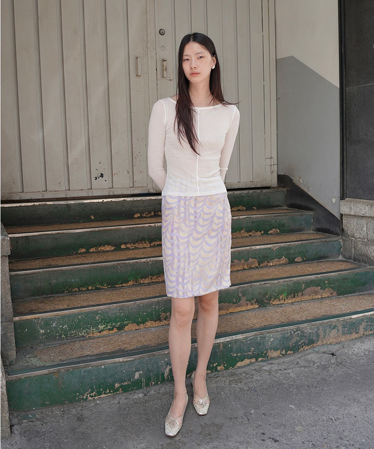 누아누(NUUANU) Pumila Skirt_Lavender