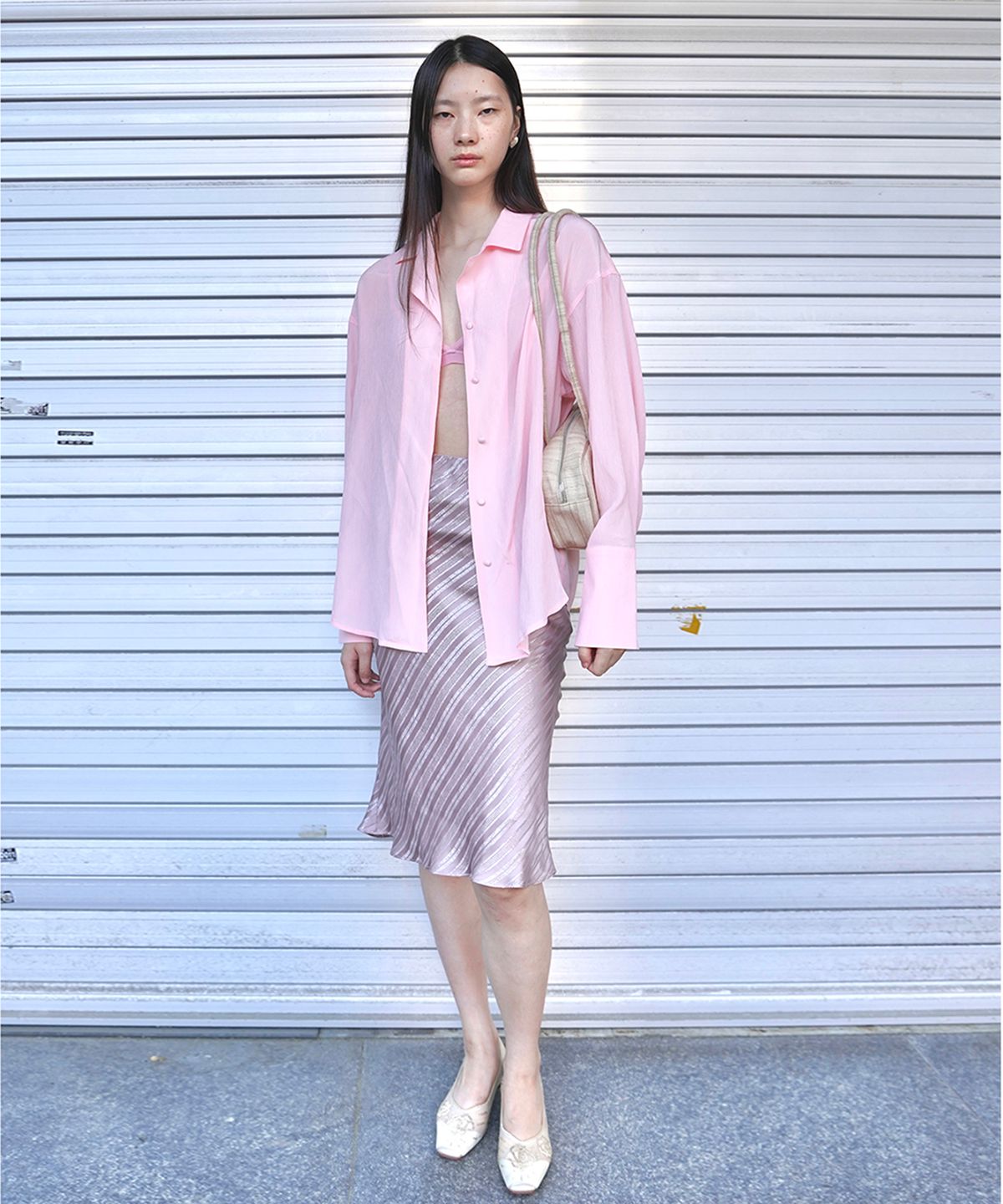 누아누(NUUANU) Aylin Skirt_Dry Rose