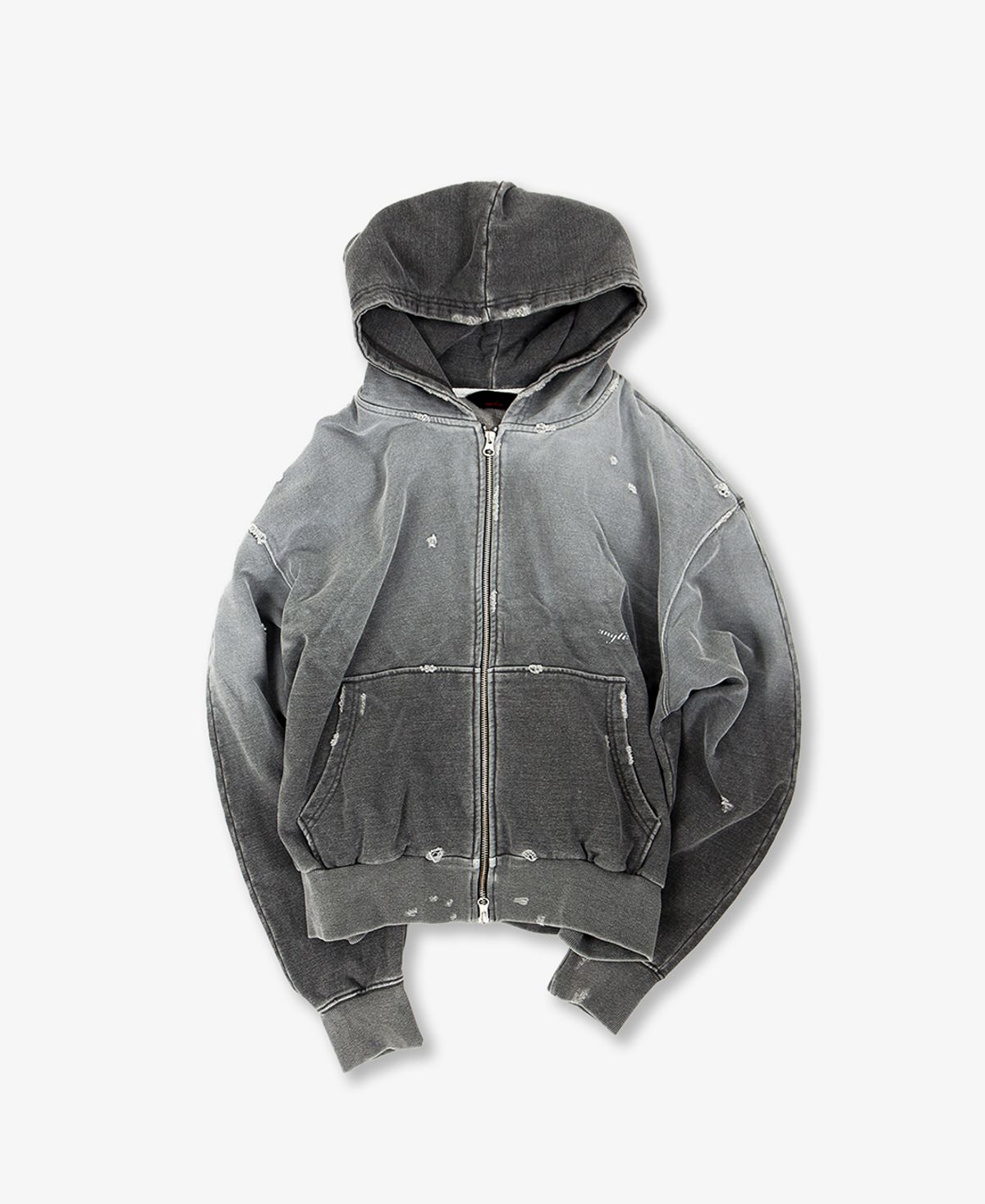 애니타임로릭(ANYTIME LOREAK) CROCUS HOOD ZIP-UP - CHARCOAL