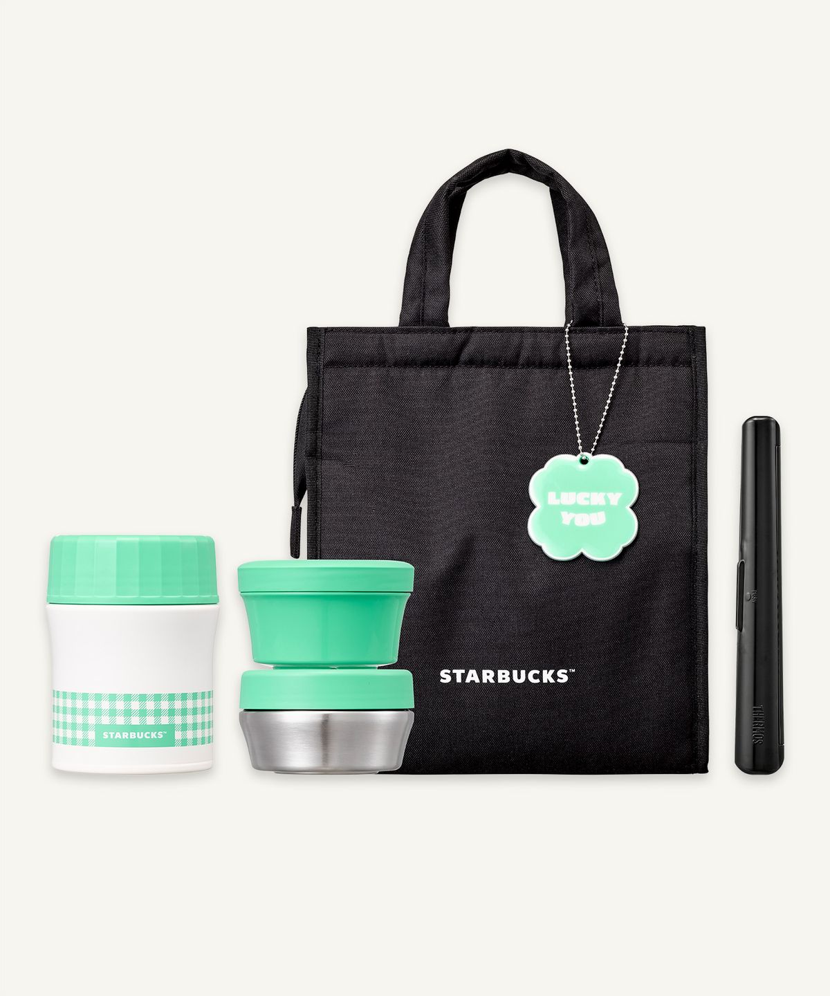 스타벅스(STARBUCKS) 클로버 써모스 보온도시락 1140ml