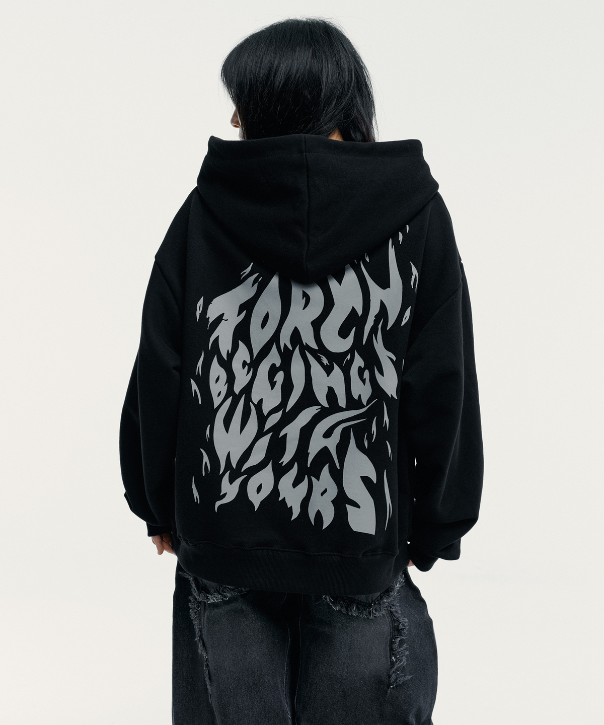 토치(TORCH) TORCH BEGINS HOODIE ［BLACK］