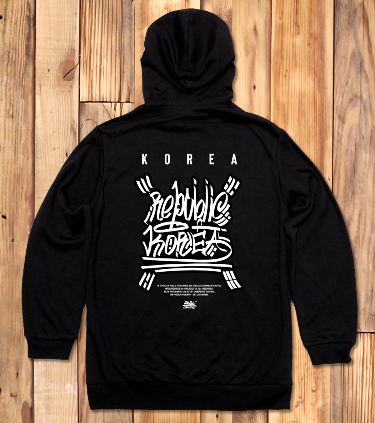 돌돌(DOLDOL) DMK_HOODY_171 그래피티 아티스트 데빌몽키 대한민국 무궁화 후드티 후디