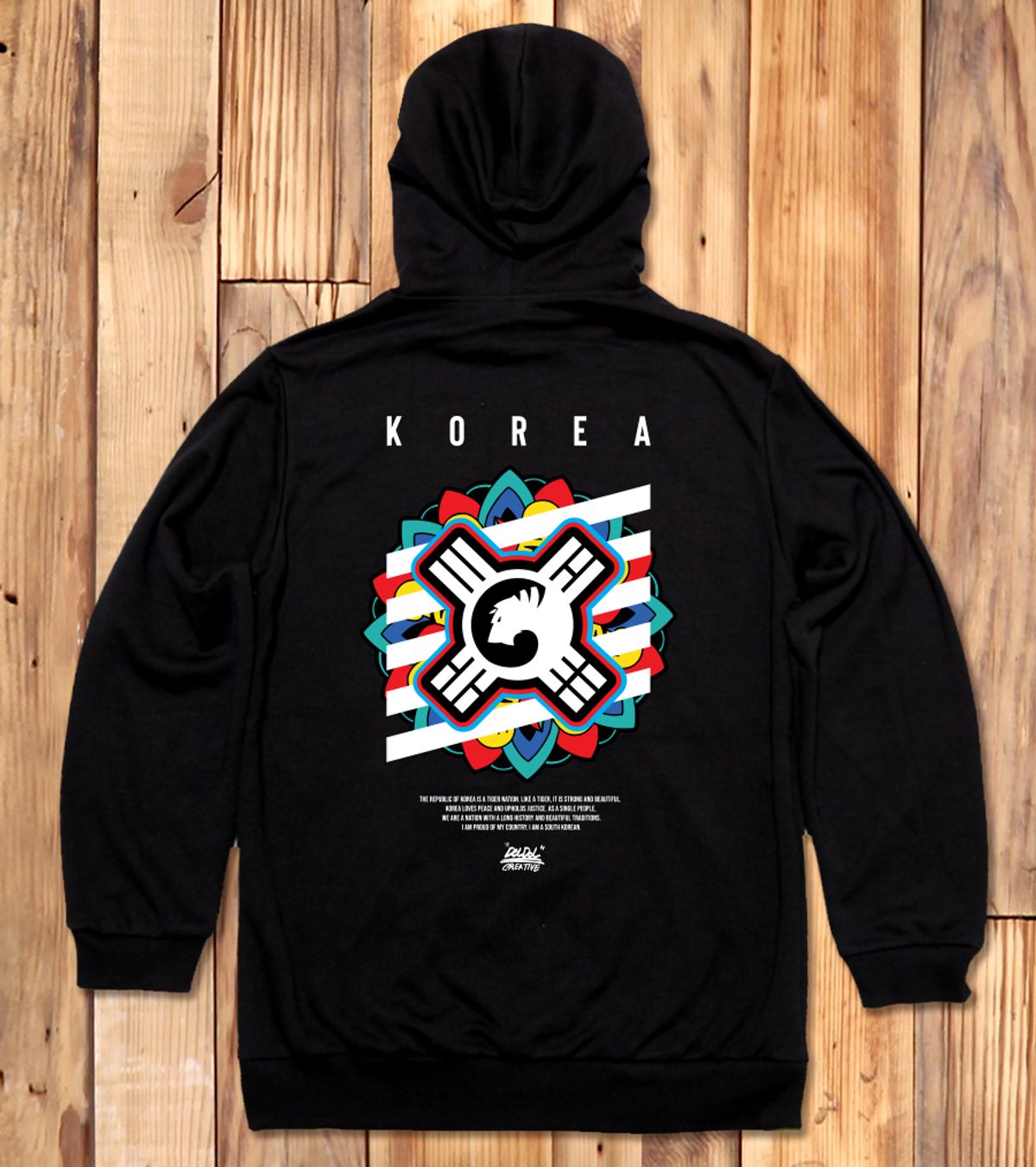 돌돌(DOLDOL) DMK_HOODY_172 그래피티 아티스트 데빌몽키 대한민국 무궁화 후드티 후디