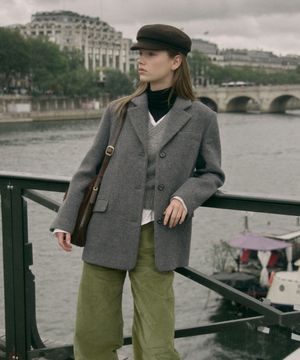 Aude Classic Jacket CharcoalGrey