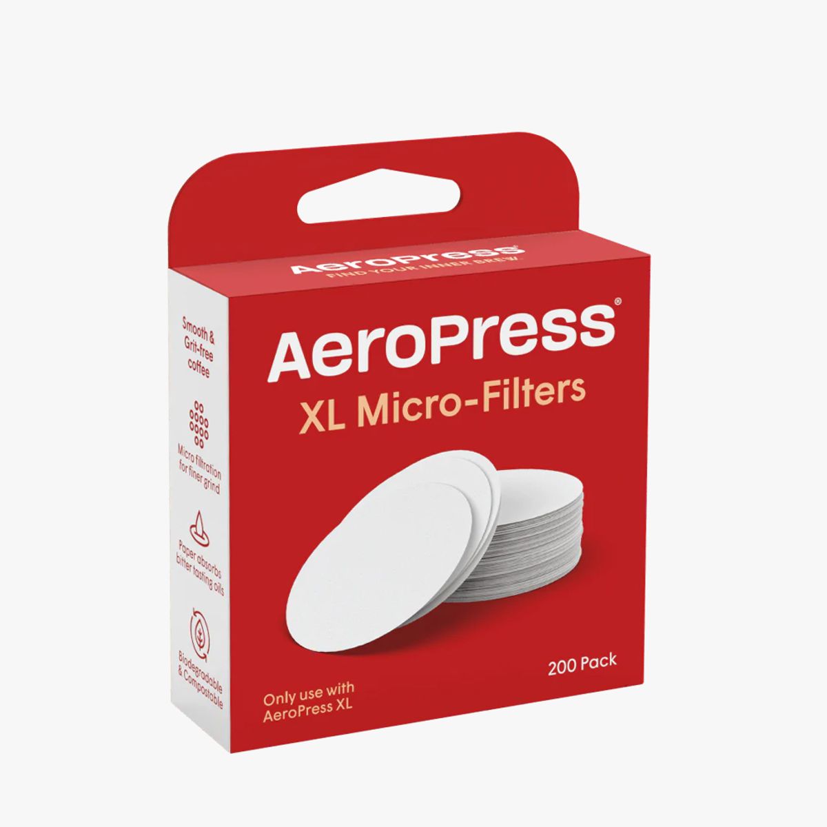 에어로프레스(AEROPRESS) 에어로프레스 XL 종이필터(200매) 화이트