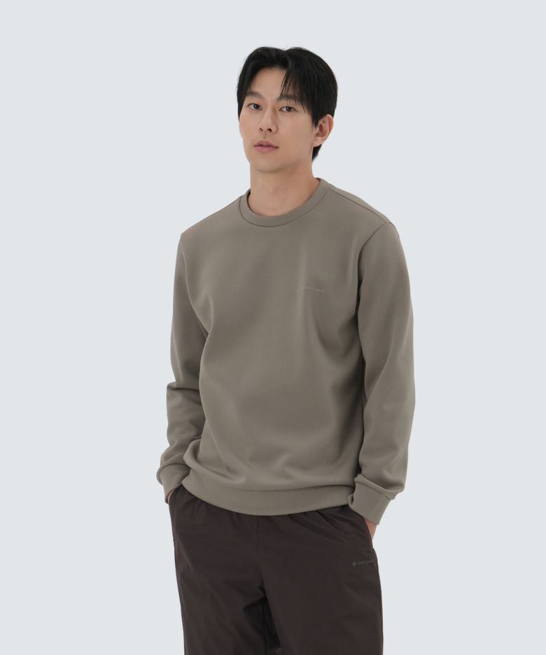 써밋그리드 맨투맨 (S25WMTHT30) Tan Gray