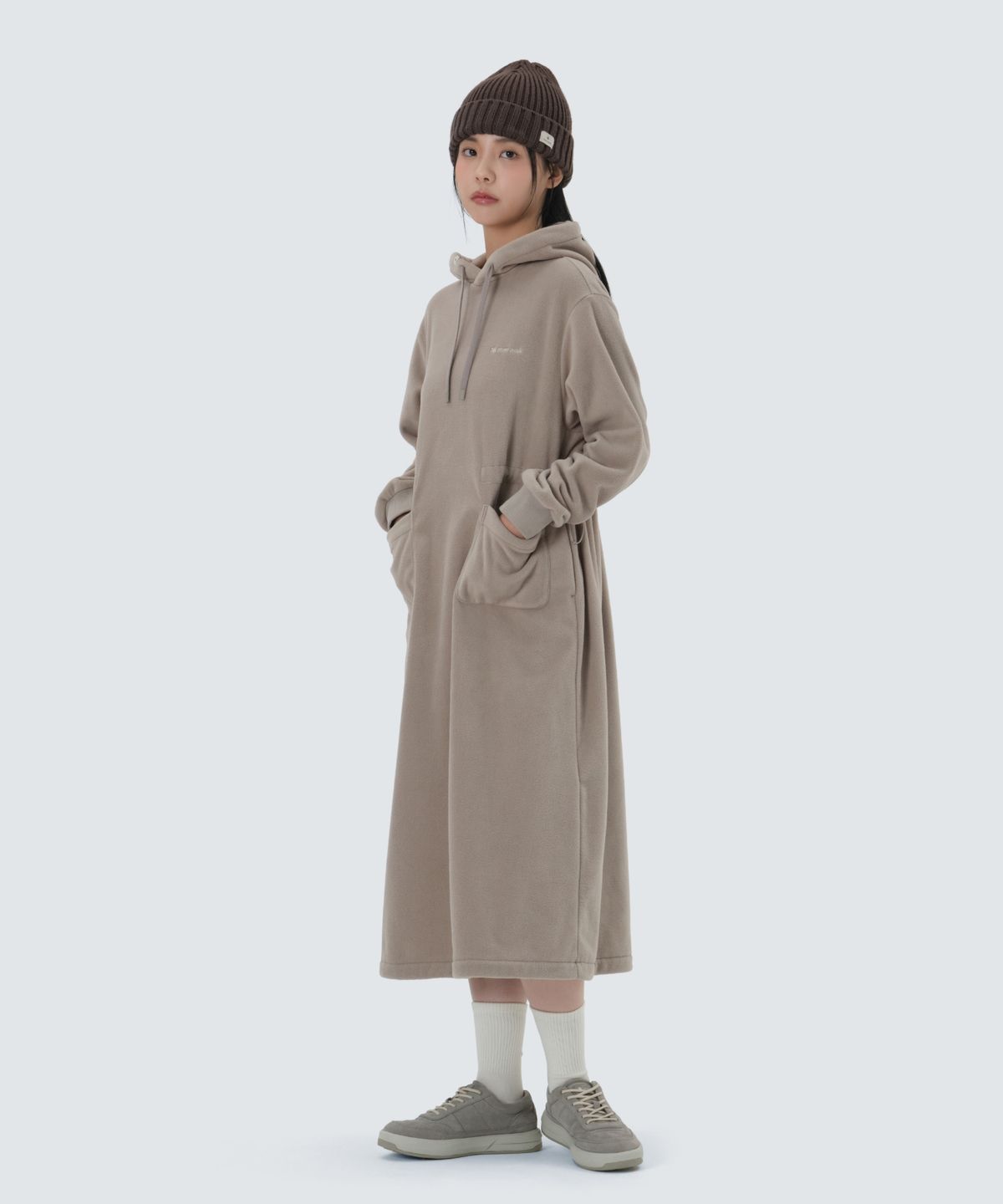 스노우피크 어패럴(SNOWPEAK APPAREL) 플리스 여성 원피스 (S25WWFOP77) Fog Gray
