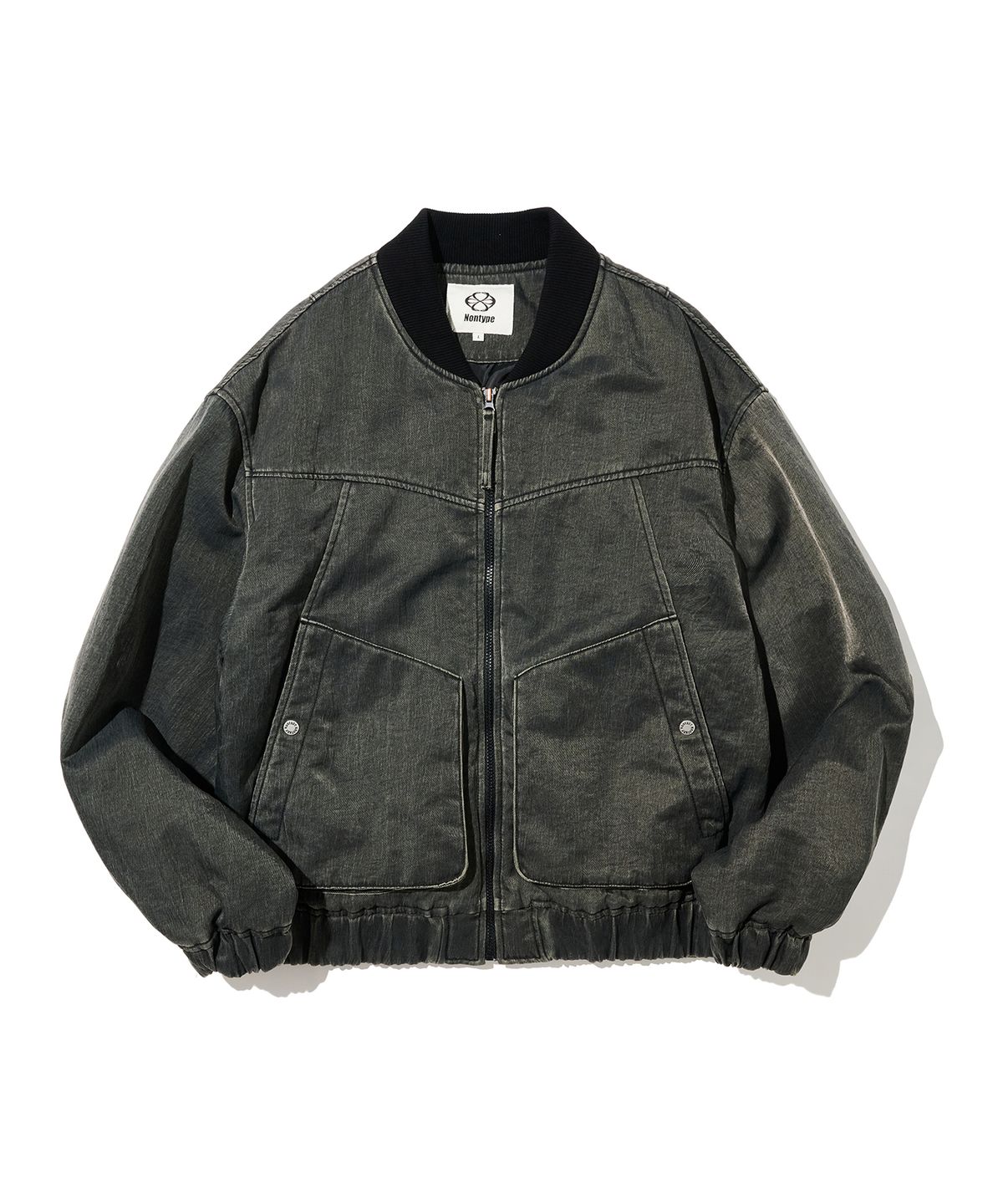 논타입(NONTYPE) SECTOR WASHED MA-1 BOMBER (CHARCOAL)