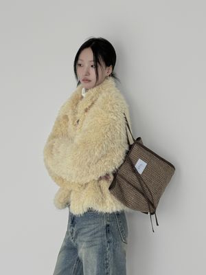 하운드투스 리본 숄더앤 도트백_[모카]