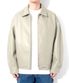 LB Synthetic Leather Single Jacket (Cream)