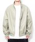 LB Synthetic Leather Hidden Jacket (Cream)