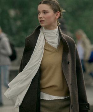 Whole Garment Cash Blend Knit Beige