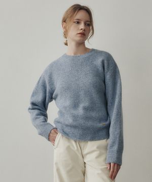 Nubel Hairy Pullover MelangeBlue