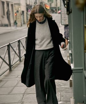 Wool Blended Chiot Pants Charcoal