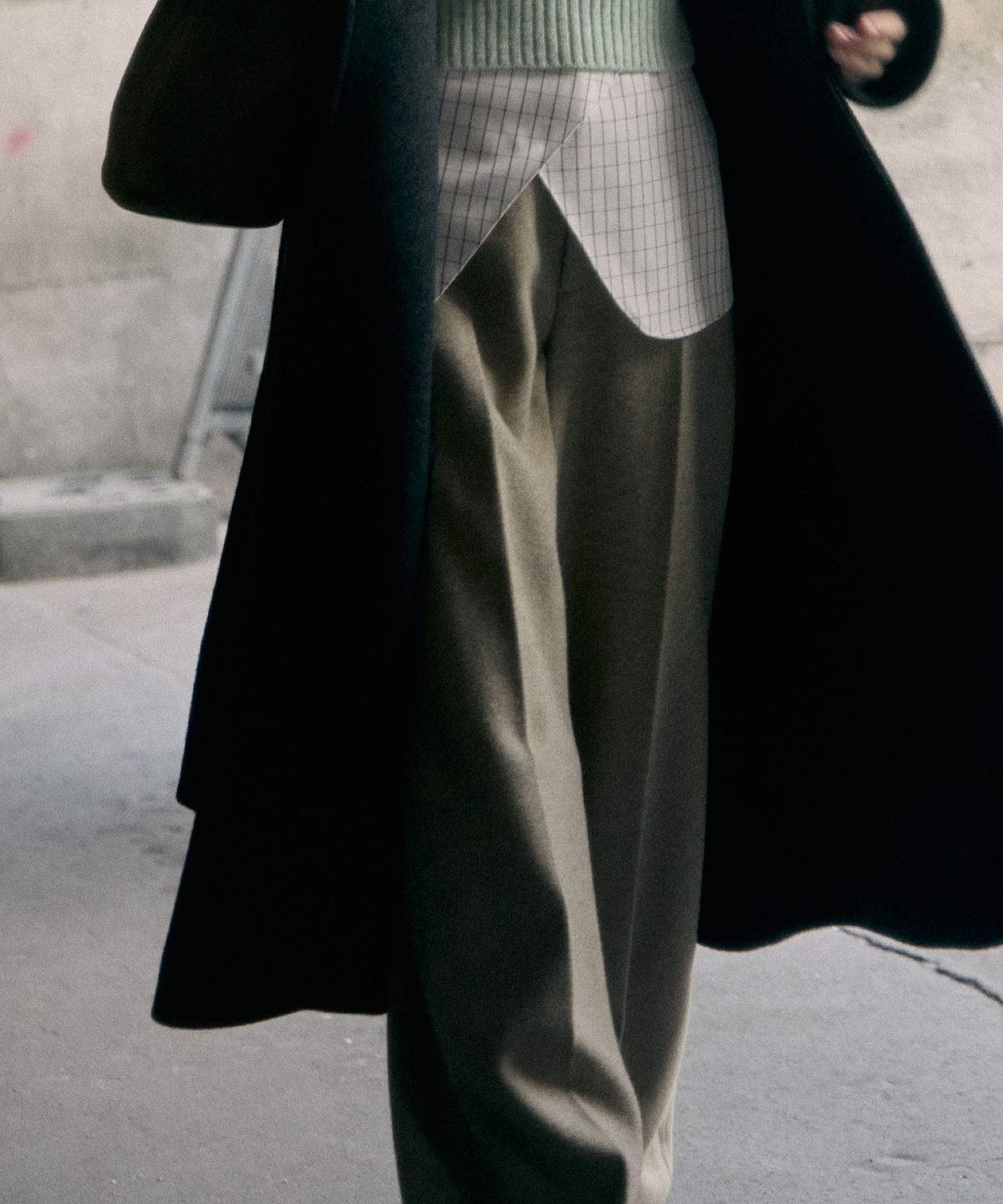 르메메(LEMEME) Wool Blended Chiot Pants MelangeBeige