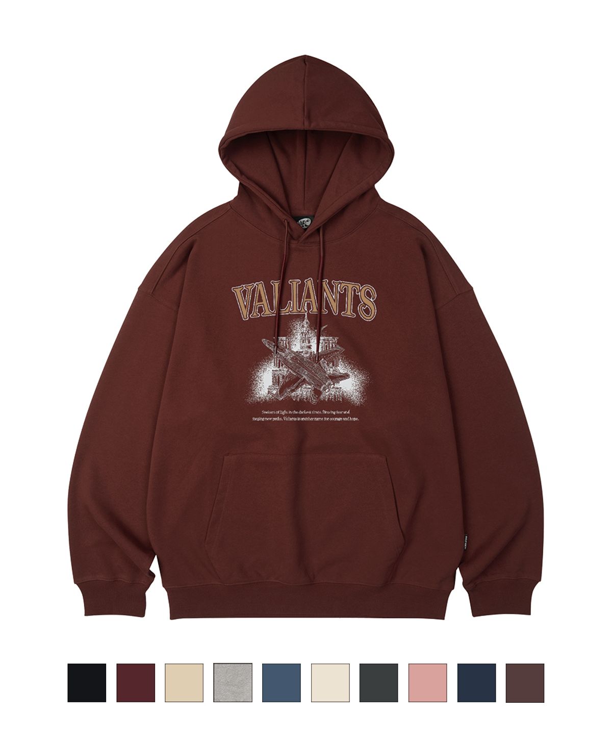 와일드락(WILDROCK) VALIANTS 오버핏 후드_10 COL