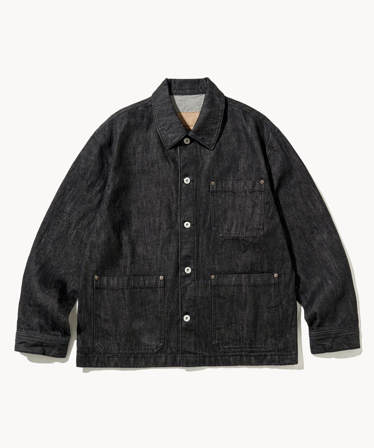 덴메이드(DENMADE) Selvedge Work Jacket (One Black)