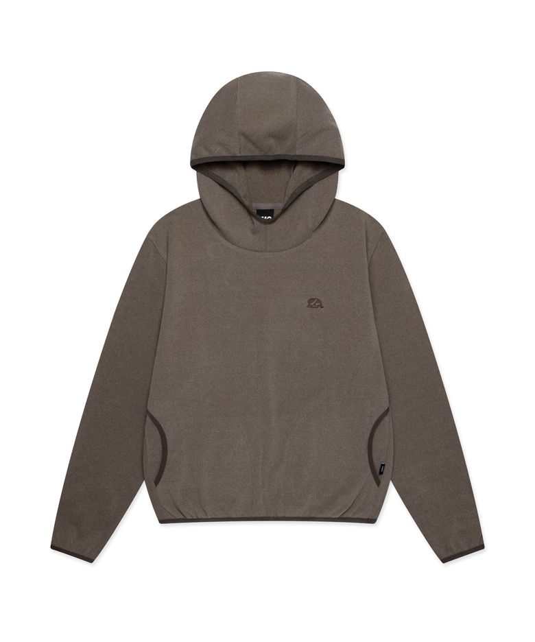 WM CIRCLE LOGO FLEECE HOODIE brown
